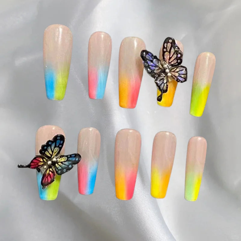 Ombre Rainbow Butterfly