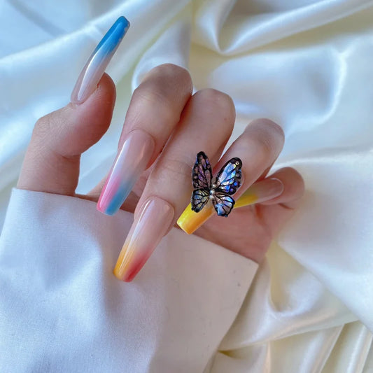 Ombre Rainbow Butterfly